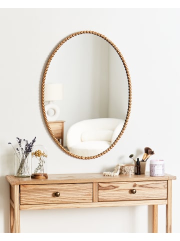 Beliani Wandspiegel OUVEA in Gold - (W) 57 x (H) 79 x (L) 2 cm