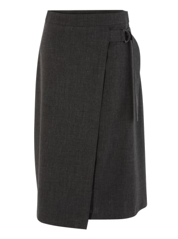 Aniston CASUAL Midirock in anthrazit-meliert