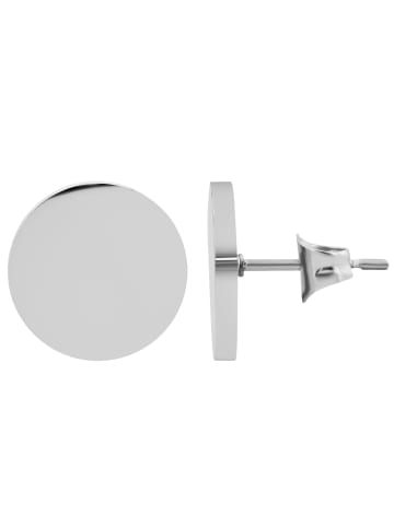 Adeliás Unisex Ohrringe – Ohrstecker aus Edelstahl in silber