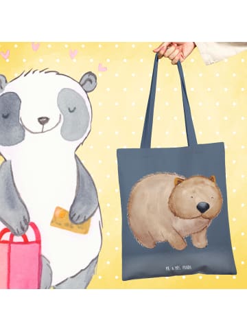 Mr. & Mrs. Panda Tote Bag Wombat ohne Spruch in Indigo Blue