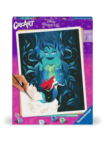 Ravensburger Malprodukte CreArt Adults Premium Disney Prinzessinnen - Ariel and Ursula CreArt Adults Trend Ab 12 Jahre in bunt