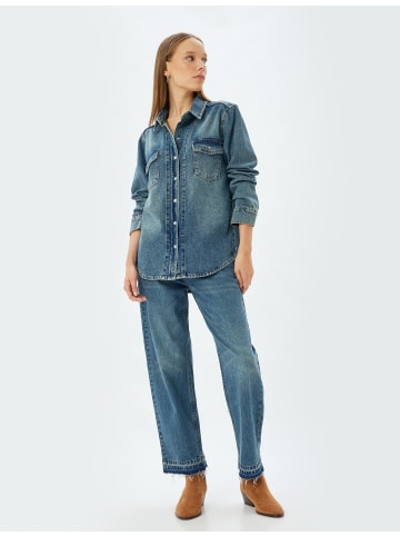 KOTON Shirt in Dunkles Indigo