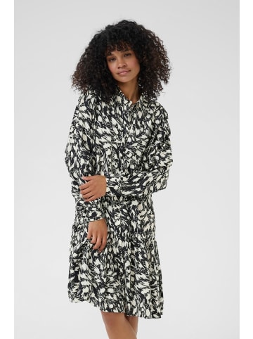 Kaffe Kleid KAjamie Loose fit in Black/Turtledove Graphic