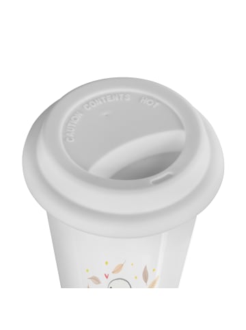 Mr. & Mrs. Panda Thermobecher Gespenst  Buch  mit Spruch in Weiß