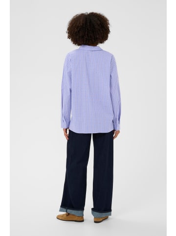 CULTURE Langarm - Hemd CUjani Oversize fit in Blue Check