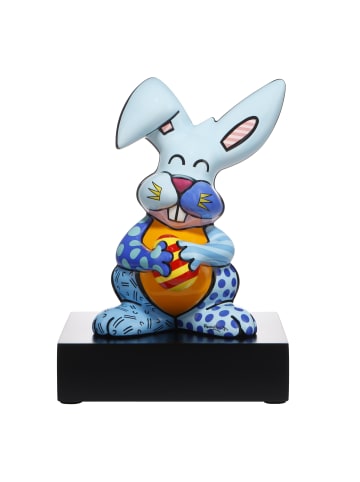 Goebel Figur " Romero Britto Blue Rabbit " in Bunt