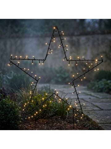 AltoBelli Gartenstab GRACE Stern GROSS mit LED-Licht 78x60 cm