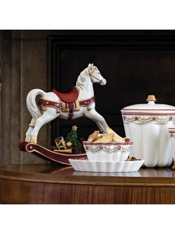 Villeroy & Boch Schaukelpferd XL Winter Collage in Bunt in bunt