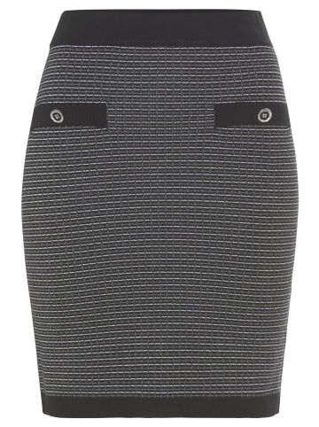 Melrose Strickrock in schwarz gemustert