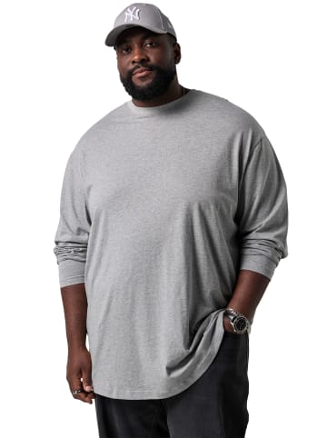 STHUGE Kurzarm T-Shirt in grau melange
