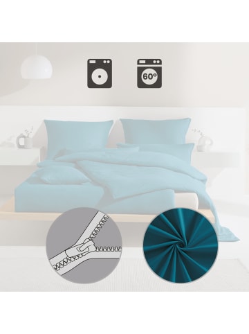 Erwin Müller Single-Jersey Bettwäsche Ansbach in petrol