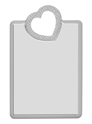 Adeliás Damen Anhänger – Herz Herzanhänger aus 925 Silber in silber