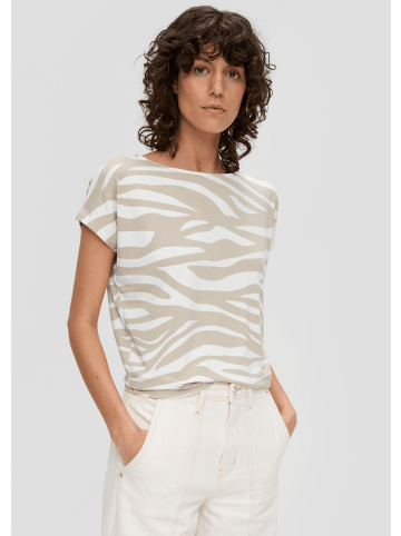 s.Oliver T-Shirt kurzarm in Beige