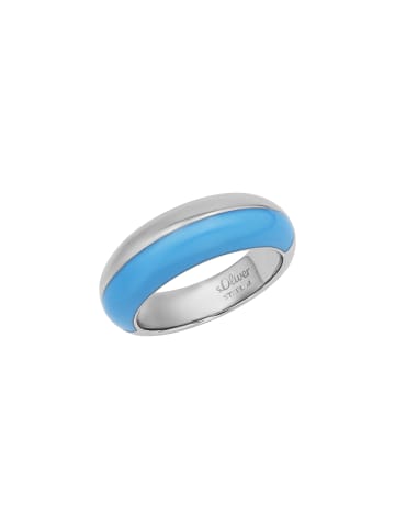 s.Oliver Ring Edelstahl in Blau