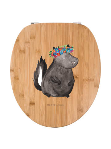 Mr. & Mrs. Panda Toilettendeckel Stinktier  ohne Spruch in Braun