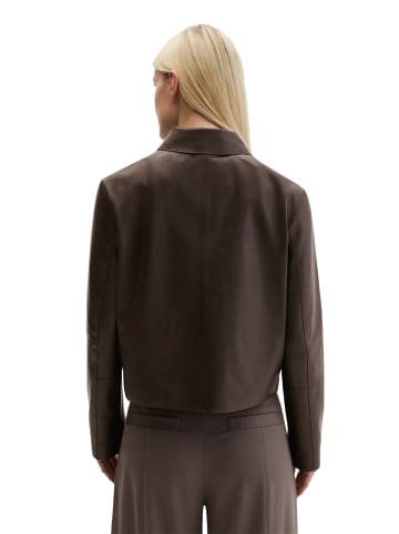 Marc O'Polo Lederjacke fitted in Burnt Coffee