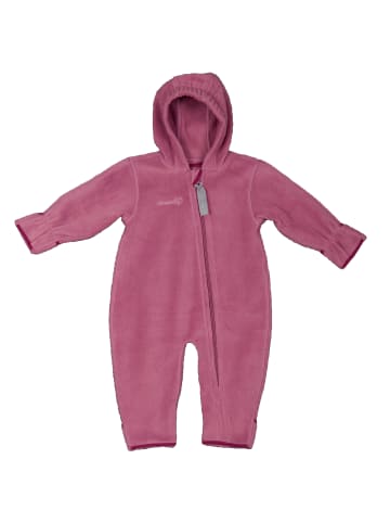 Hoppediz Overall Fleece-Overall mit Umschlagbündchen in beere