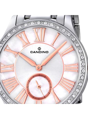 Candino Analog-Armbanduhr Candino Elegance silber mittel (ca. 36mm)