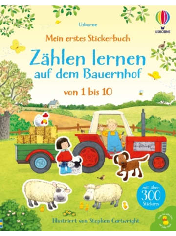 Usborn Buch - Mein erstes Stickerbuch: Zählen lernen auf dem Bauernhof