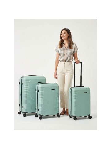 Farmhood Eco Edition 4 Rollen Kofferset 3-teilig mit Dehnfalte in mint