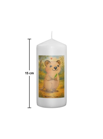Mr. & Mrs. Panda Kerze Mit Spruch Quokka Happy Design ohne Spruch in Weiß