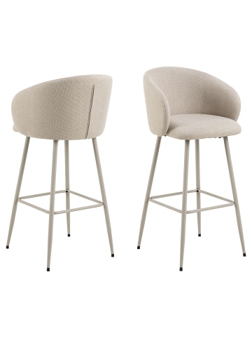 ebuy24 Barhocker Eleanor Beige 2er Set