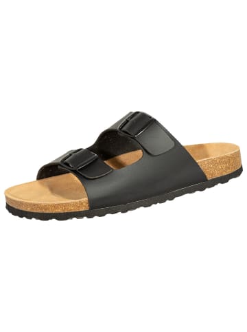 SALIHA Hausschuhe ® Bioline-Pantolette in schwarz in schwarz