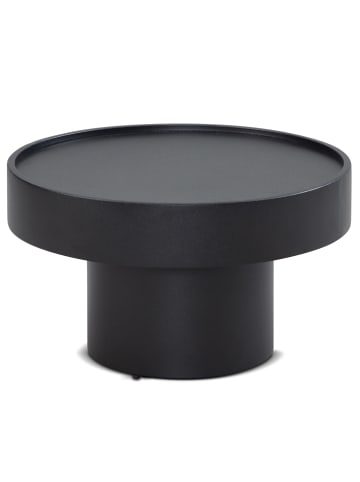 KADIMA DESIGN Couchtisch Schwarz, 60x60x36 cm Metall, Einzigartiges Pilz-Design