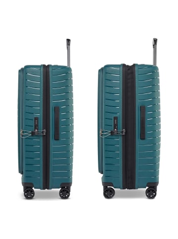 Stratic Novium 4 Rollen Trolley L 75 cm mit Dehnfalte petrol