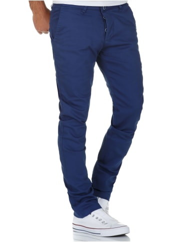Amaci&Sons Slim Fit Chino mit Stretch WASHINGTON in Blau
