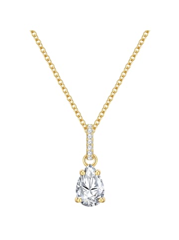 Glanzstücke München Kette aus Sterling Silber mit Zirkonia in gelbgold