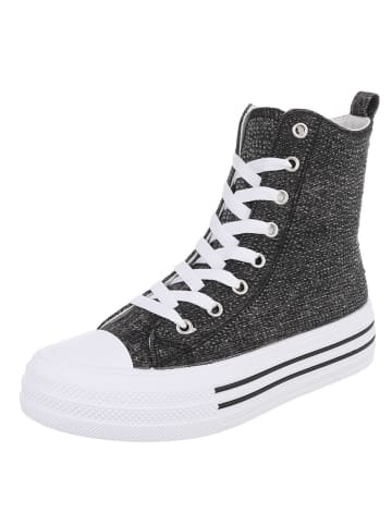 Ital-Design Freizeitschuh in Schwarz und Weiß