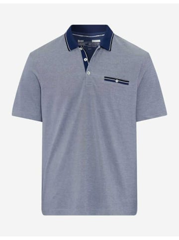 BRAX  Knopfleisten T-Shirt für Herren in blau