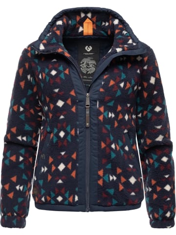 ragwear Sweatjacke Nordicka Aztec in Navy