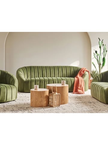 Beliani 3-Sitzer Sofa MALUNG in Grün - (W) 200 x (H) 68 x (L) 79 cm