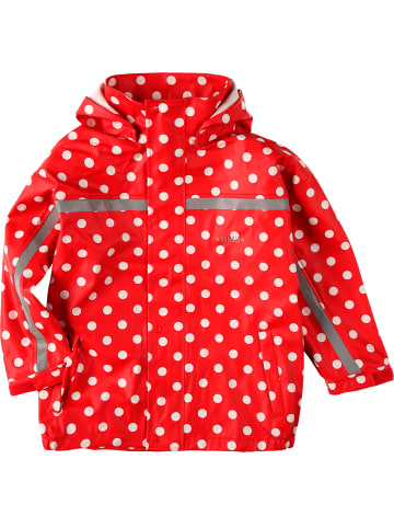BMS Regenjacke "SoftSkin" in Rot mit Punkten