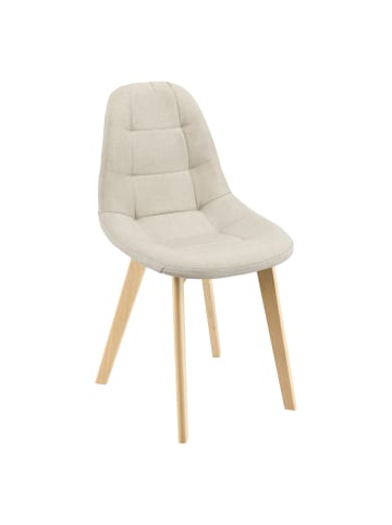 en.casa 2er-Set Esszimmerstuhl Kopparberg in Beige (H)86cm (B)53cm (T)47cm