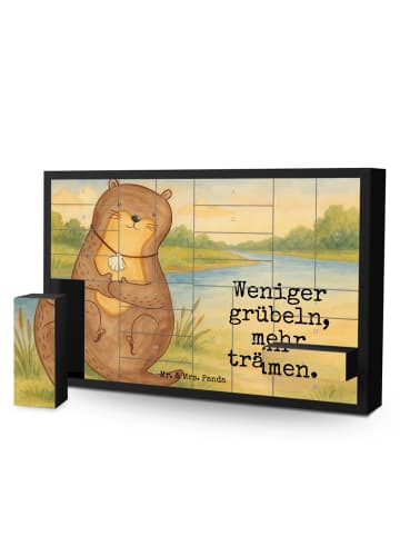 Mr. & Mrs. Panda Befüllbarer Adventskalender Otter Muschel Desig... in Weiß