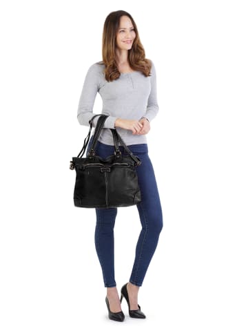 Cluty Shopper echt Leder in schwarz