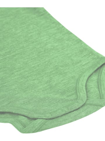 Normani Outdoor Sports 3er Set Unisex Baby Merino Kurzarm-Strampler Kurzarm Body mit Knopf in Blau/Anthrazit/Grün