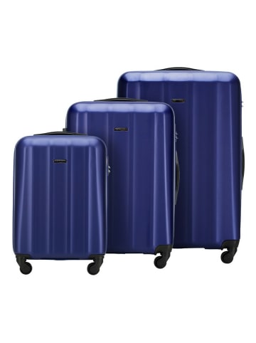 Wittchen 3tlg. Koffer Set Cruise line Kollektion (H)75 x(B)50x(T)28cm in Dunkelblau