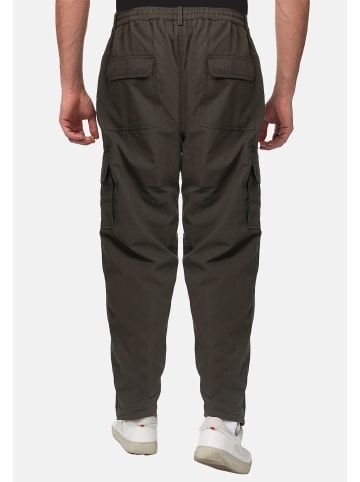 YSROMA Gefütterte Stretch Cargo Hose Straight Leg mit Tunnelzug in Dunkelgrau