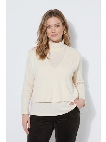 Ulla Popken Pullover in perlweiß