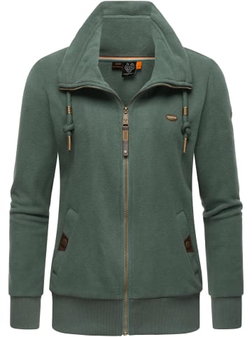 ragwear Kapuzensweatjacke Rylie Fleece Zip Solid in Pine Green