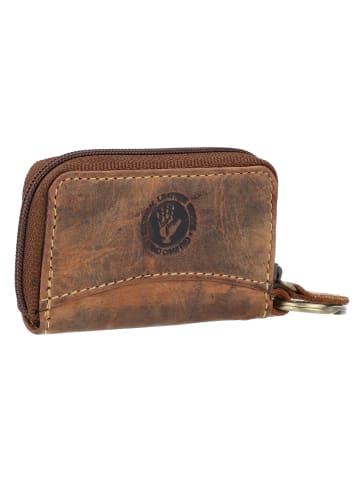 Greenburry Vintage Schlüsseletui Leder 8,5 cm in braun