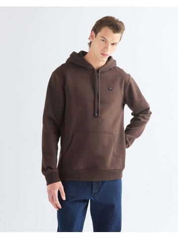 Wrangler Kapuzenpullover Sign Off in Chocolate Torte