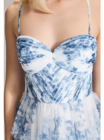HEY KYLA Kleid in blau weiß - 0001