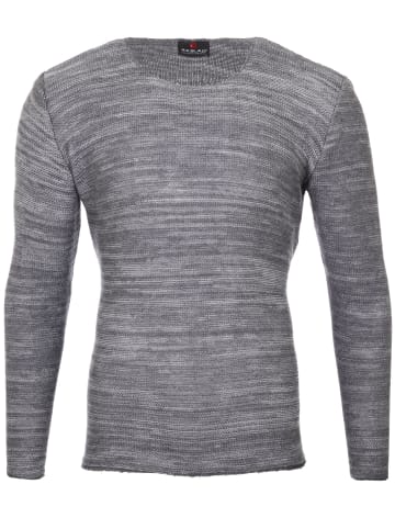 RESLAD Strickpullover Feinstrick in anthrazit