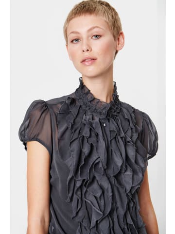 SAINT TROPEZ Langarm - Hemd LiljaSZ Gerade Passform in Ombre Blue