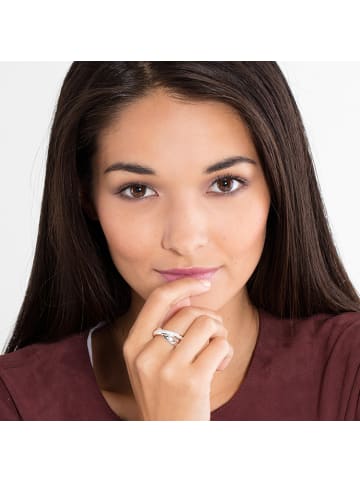 Thomas Sabo Ring Together Forever in silber, weiß